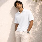 TerraRust Textured Knit Polo