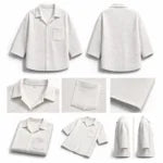 Ivory Grid Luxe Shirt