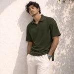 TerraRust Textured Knit Polo