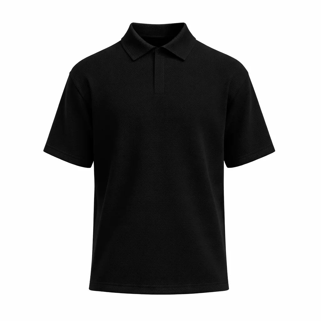 TerraRust Textured Knit Polo