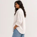 Ivory Grid Luxe Shirt