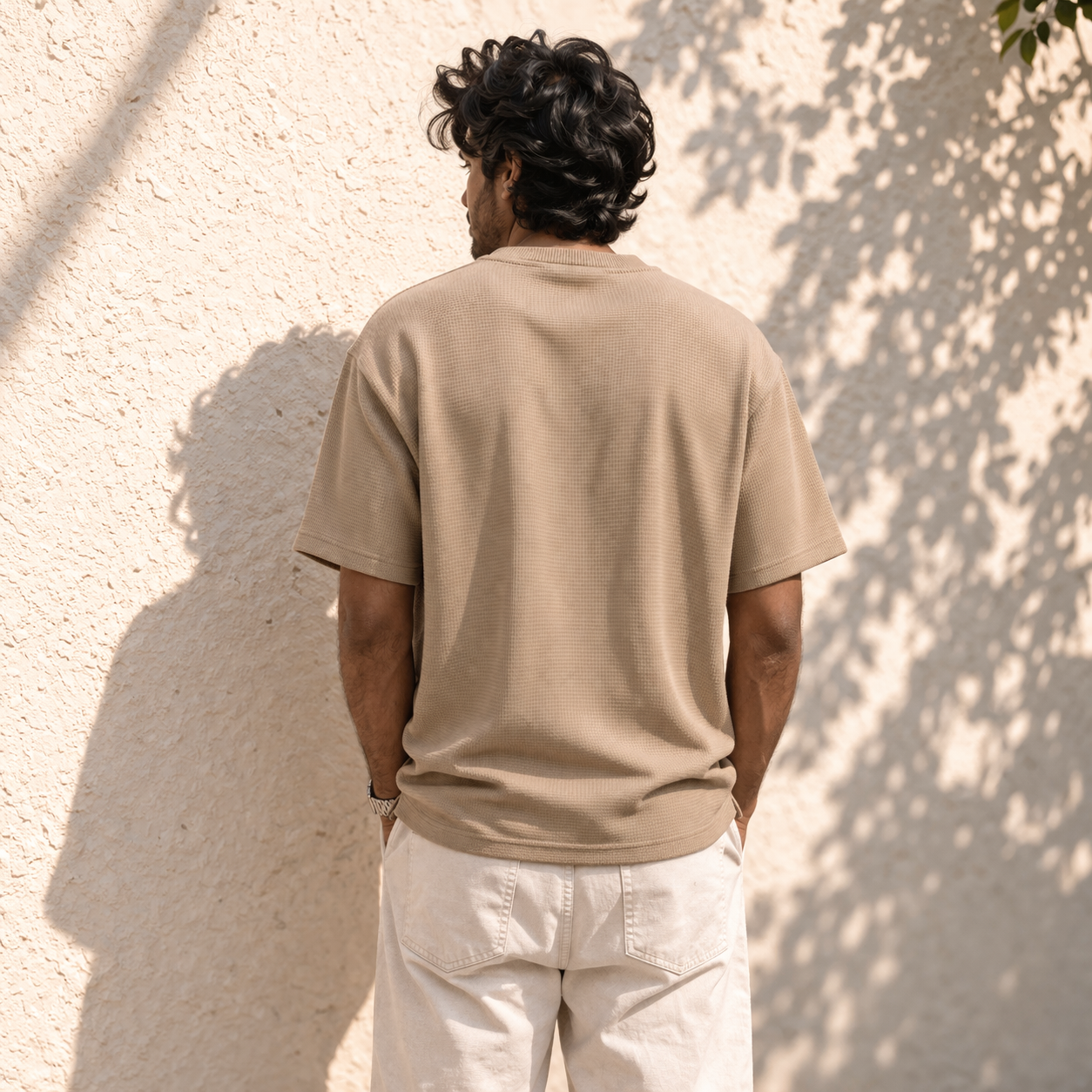 Sand Drift Textured Pocket Tee