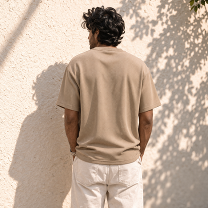 Sand Drift Textured Pocket Tee