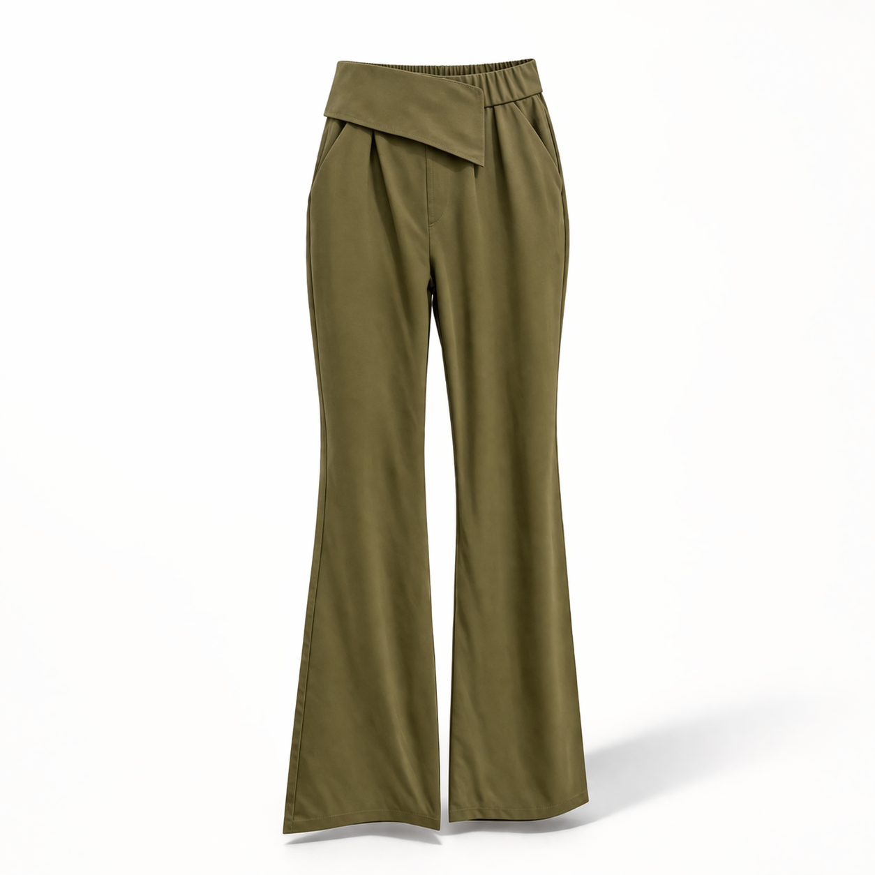 LuxeWrap Straight Fit Trousers